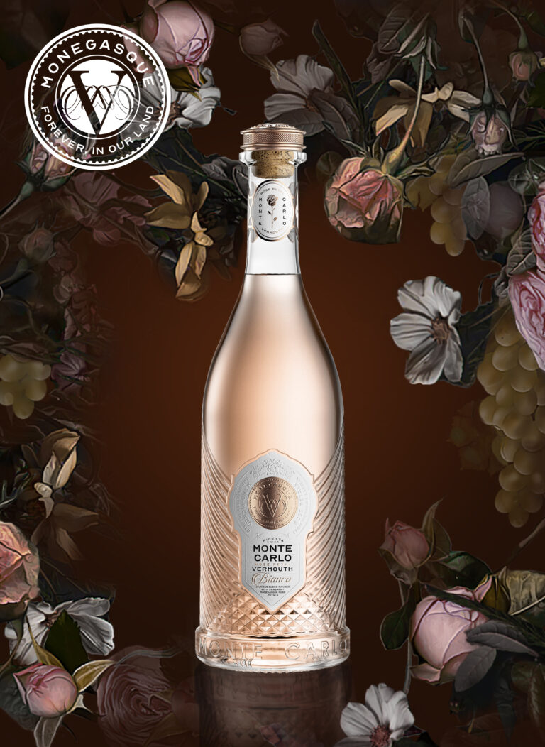 A bottle of Monte Carlo Vermouth Bianco.