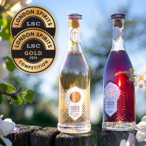 London Spirits Competition Medals with the winning drinks.